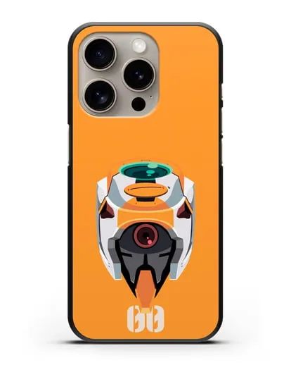 Чехол аниме Евангелион - Ева 00 силиконовый для iPhone 15 Pro