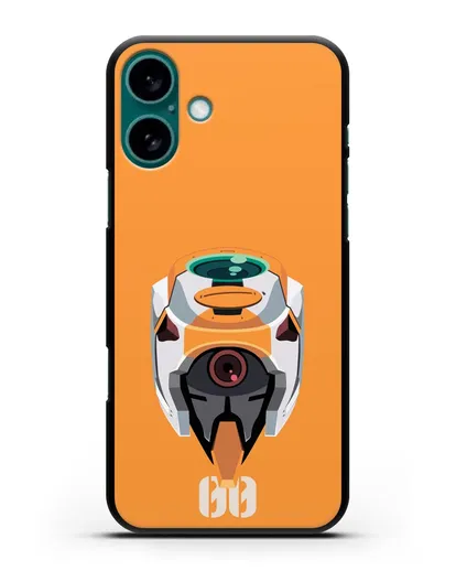 Чехол аниме Евангелион - Ева 00 силиконовый для iPhone 16 Plus