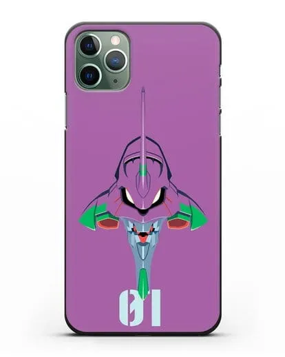 Чехол аниме Евангелион - Ева 01 силиконовый для iPhone 11 Pro