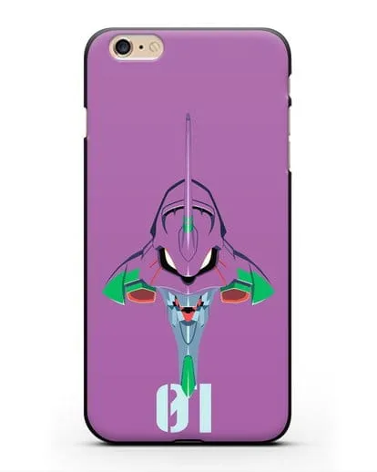 Чехол аниме Евангелион - Ева 01 силиконовый для iPhone 6s Plus