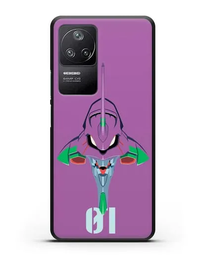 Чехол аниме Евангелион - Ева 01 силиконовый для Xiaomi Poco F4