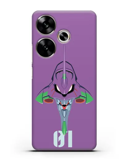 Чехол аниме Евангелион - Ева 01 силиконовый для Xiaomi Poco F6