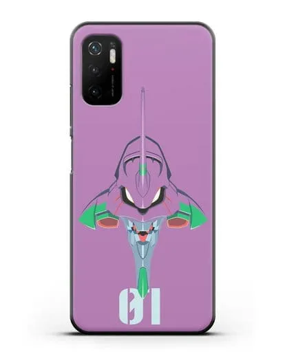 Чехол аниме Евангелион - Ева 01 силиконовый для Xiaomi Poco M3 Pro