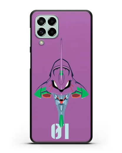 Чехол аниме Евангелион - Ева 01 силиконовый для Samsung Galaxy M53 [SM-M536]
