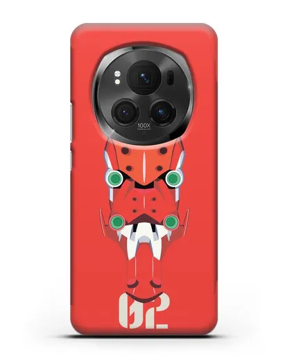 Чехол аниме Евангелион - Ева 02 силиконовый для Honor Magic 6 Pro