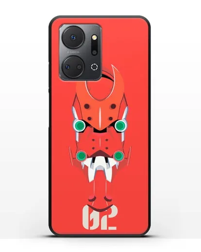 Чехол аниме Евангелион - Ева 02 силиконовый для Honor X7a