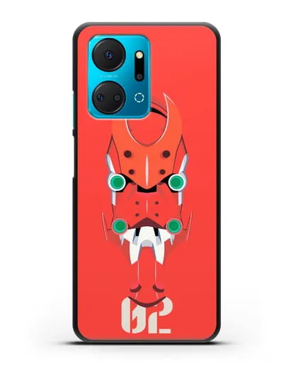 Чехол аниме Евангелион - Ева 02 силиконовый для Honor X7a Plus