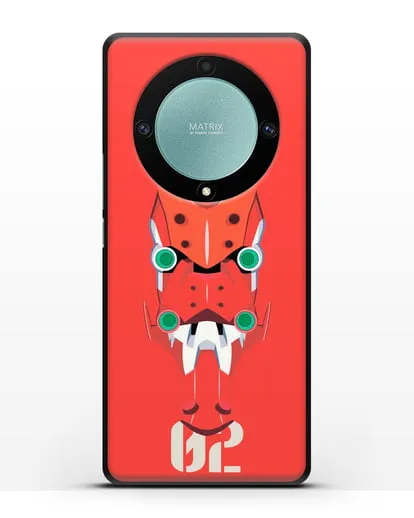 Чехол аниме Евангелион - Ева 02 силиконовый для Honor X9a