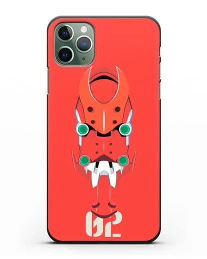 Чехол аниме Евангелион - Ева 02 силиконовый для iPhone 11 Pro