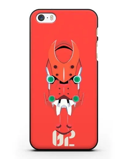 Чехол аниме Евангелион - Ева 02 силиконовый для iPhone 5/5s/SE