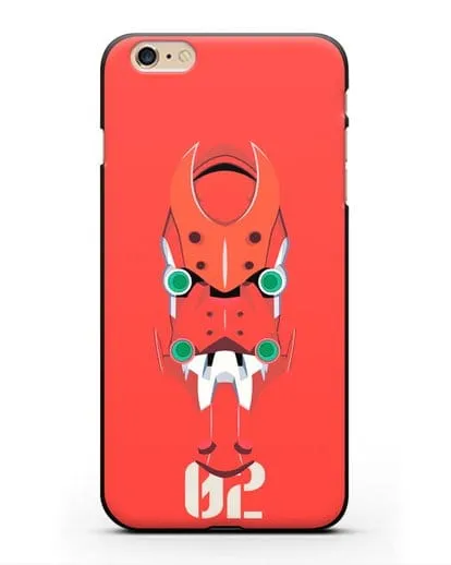 Чехол аниме Евангелион - Ева 02 силиконовый для iPhone 6s Plus