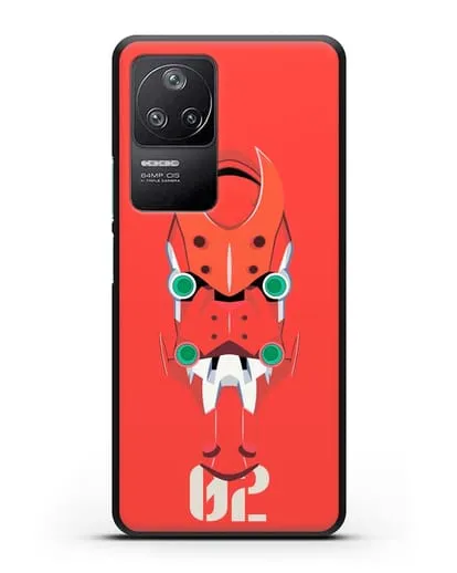 Чехол аниме Евангелион - Ева 02 силиконовый для Xiaomi Poco F4