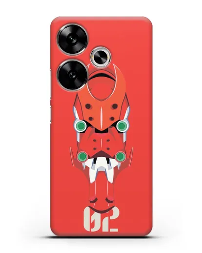 Чехол аниме Евангелион - Ева 02 силиконовый для Xiaomi Poco F6