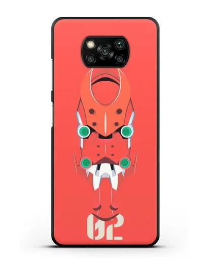Чехол аниме Евангелион - Ева 02 силиконовый для Xiaomi Poco X3