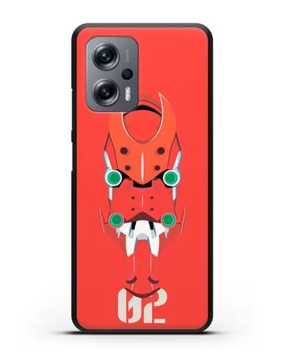 Чехол аниме Евангелион - Ева 02 силиконовый для Xiaomi Poco X4 GT