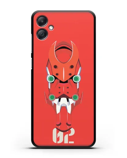 Чехол аниме Евангелион - Ева 02 силиконовый для Samsung Galaxy A05 [SM-A055]