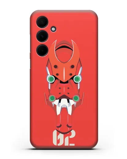 Чехол аниме Евангелион - Ева 02 силиконовый для Samsung Galaxy A35 [SM-A356]