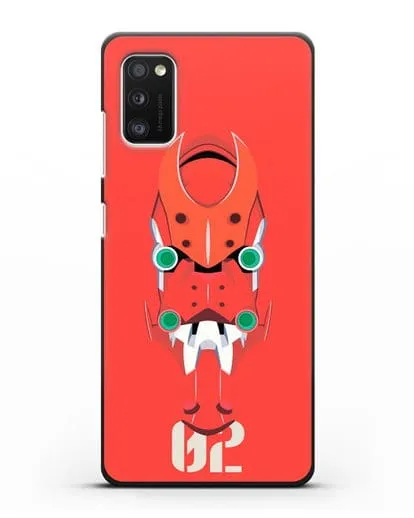 Чехол аниме Евангелион - Ева 02 силиконовый для Samsung Galaxy A41 [SM-A415F]