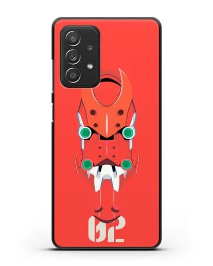 Чехол аниме Евангелион - Ева 02 силиконовый для Samsung Galaxy A53