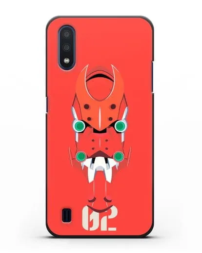 Чехол аниме Евангелион - Ева 02 силиконовый для Samsung Galaxy M01 [SM-M015F]