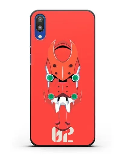 Чехол аниме Евангелион - Ева 02 силиконовый для Samsung Galaxy M10 [SM-M105F]