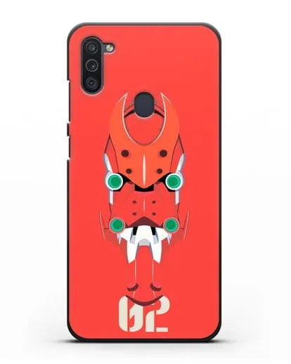 Чехол аниме Евангелион - Ева 02 силиконовый для Samsung Galaxy M11 [SM-M115F]