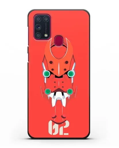 Чехол аниме Евангелион - Ева 02 силиконовый для Samsung Galaxy M31 [SM-M315F]