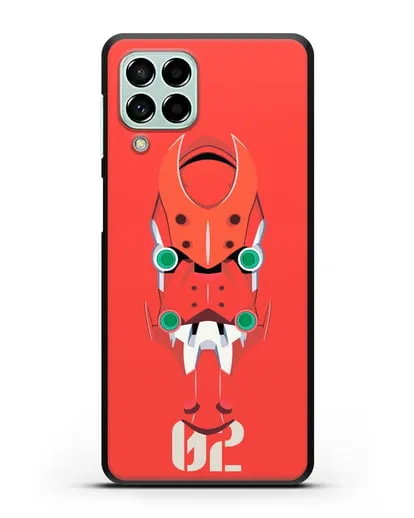 Чехол аниме Евангелион - Ева 02 силиконовый для Samsung Galaxy M53 [SM-M536]