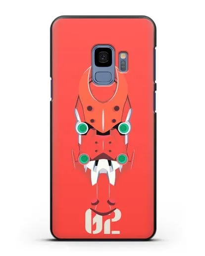 Чехол аниме Евангелион - Ева 02 силиконовый для Samsung Galaxy S9 [SM-G960F]