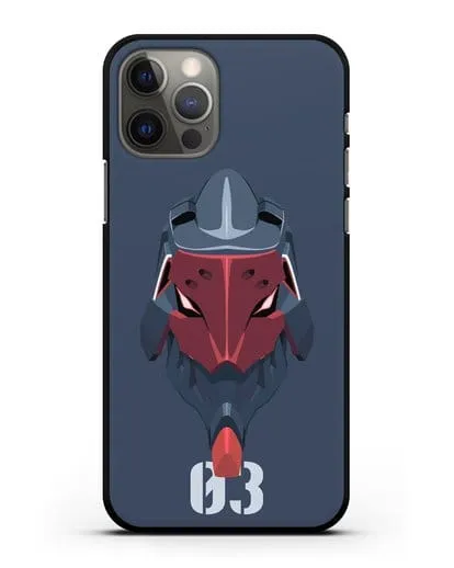 Чехол аниме Евангелион - Ева 03 силиконовый для iPhone 12 Pro