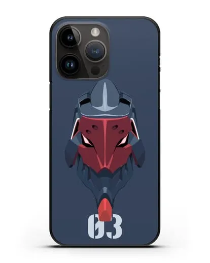 Чехол аниме Евангелион - Ева 03 силиконовый для iPhone 14 Pro Max