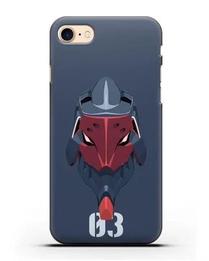 Чехол аниме Евангелион - Ева 03 силиконовый для iPhone 7