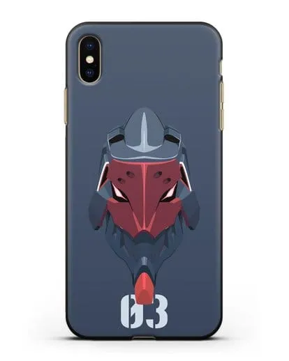 Чехол аниме Евангелион - Ева 03 силиконовый для iPhone XS Max