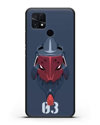 Чехол аниме Евангелион - Ева 03 силиконовый для Xiaomi Poco C40