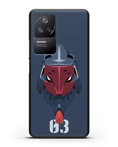 Чехол аниме Евангелион - Ева 03 силиконовый для Xiaomi Poco F4