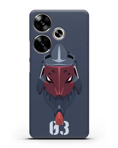 Чехол аниме Евангелион - Ева 03 силиконовый для Xiaomi Poco F6