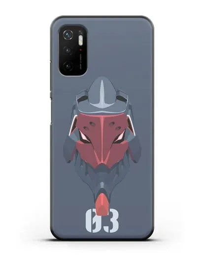 Чехол аниме Евангелион - Ева 03 силиконовый для Xiaomi Poco M3 Pro
