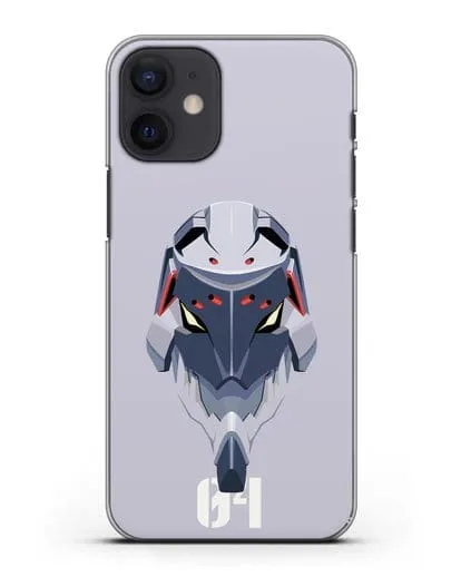 Чехол аниме Евангелион - Ева 04 силиконовый для iPhone 12 mini