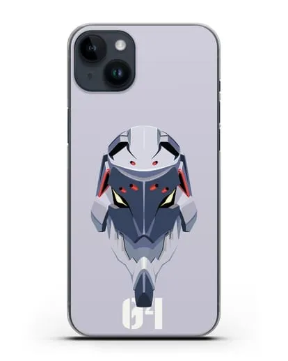 Чехол аниме Евангелион - Ева 04 силиконовый для iPhone 14 Plus