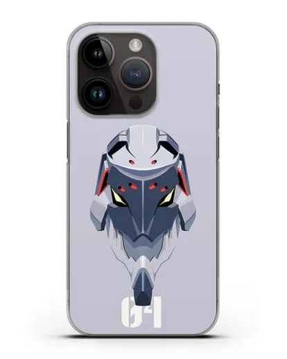 Чехол аниме Евангелион - Ева 04 силиконовый для iPhone 14 Pro