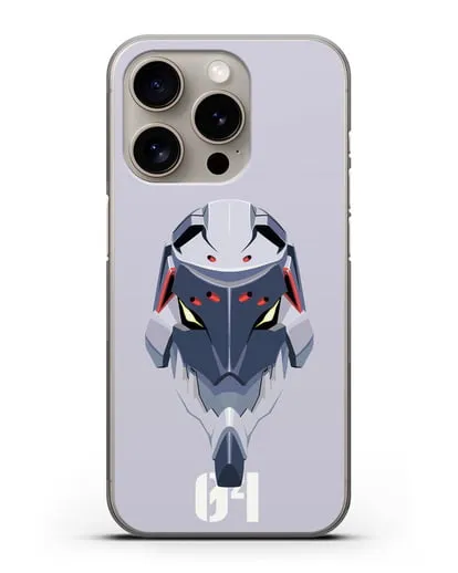 Чехол аниме Евангелион - Ева 04 силиконовый для iPhone 15 Pro