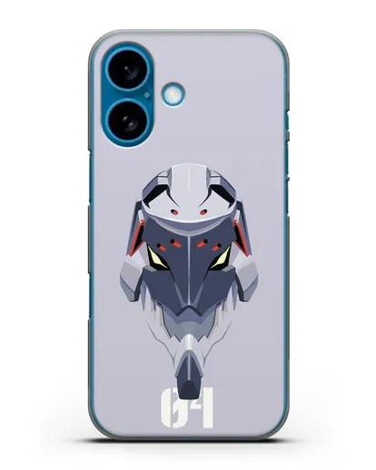 Чехол аниме Евангелион - Ева 04 силиконовый для iPhone 16