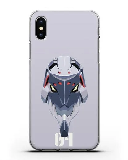 Чехол аниме Евангелион - Ева 04 силиконовый для iPhone XS