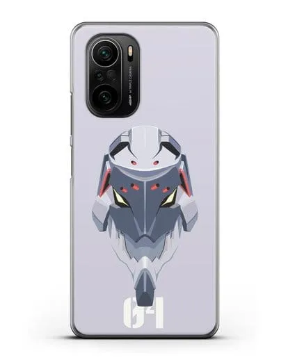 Чехол аниме Евангелион - Ева 04 силиконовый для Xiaomi Poco F3