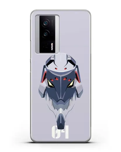 Чехол аниме Евангелион - Ева 04 силиконовый для Xiaomi Poco F5 Pro