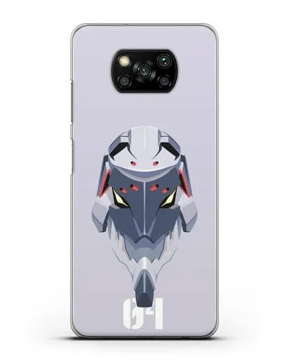 Чехол аниме Евангелион - Ева 04 силиконовый для Xiaomi Poco X3