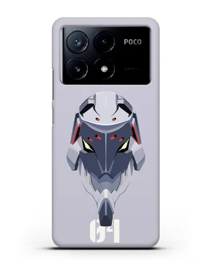 Чехол аниме Евангелион - Ева 04 силиконовый для Xiaomi Poco X6 Pro