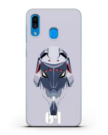 Чехол аниме Евангелион - Ева 04 силиконовый для Samsung Galaxy A30 [SM-A305FN]