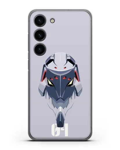 Чехол аниме Евангелион - Ева 04 силиконовый для Samsung Galaxy S23 [SM-S911]