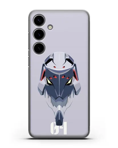 Чехол аниме Евангелион - Ева 04 силиконовый для Samsung Galaxy S24 Plus